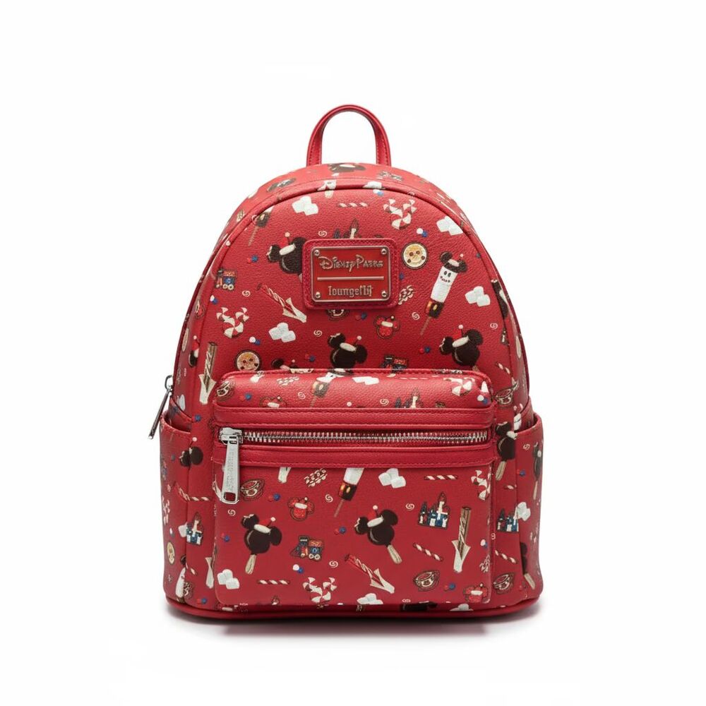 Disney Parks Loungefly Mini Backpack – Christmas Desserts/Holiday Snacks – NWT